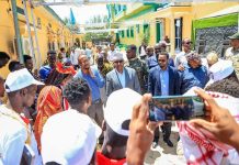 Wasiirka Gaashaandhigga Xukuumadda Federaalka Soomaaliya oo booqday fariisimaha Ciidanka Xoogga Dalka ee magaalada Baydhabo.